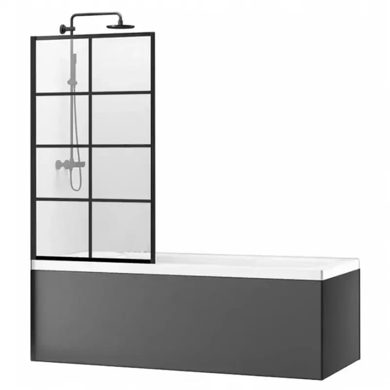 Vaňová zástena Lagos-1 Black 70x140 1