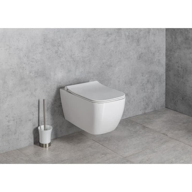 ISVEA - VEA závesná WC misa, Rimless, 34,5x52cm, biela 10VA02001 4