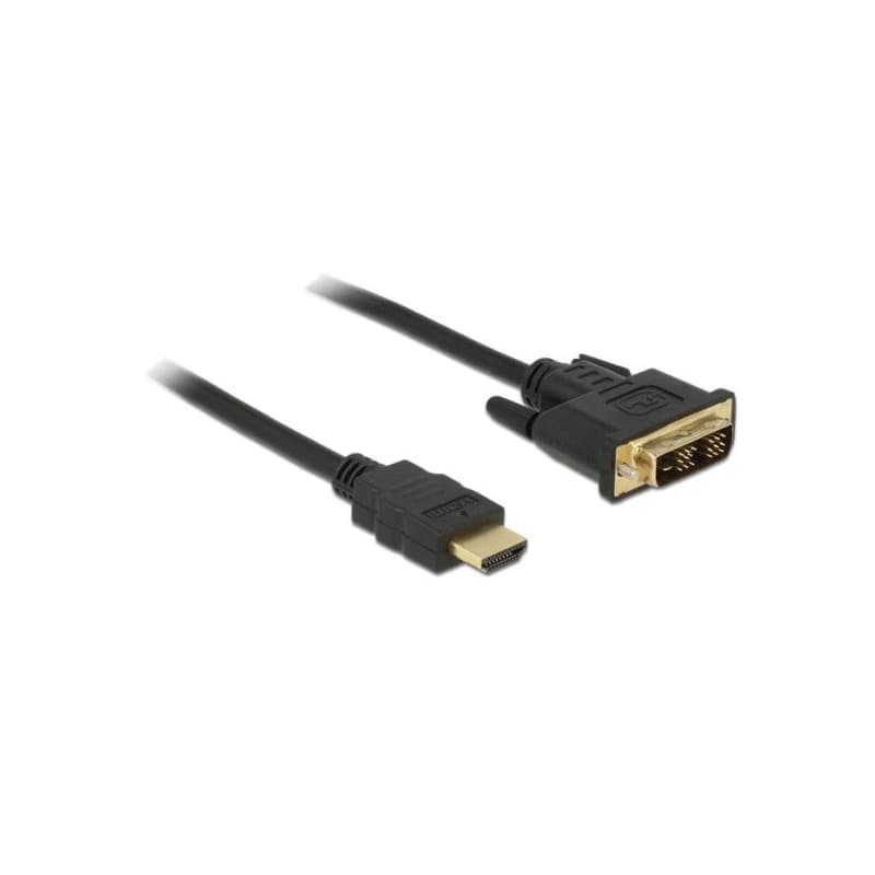Delock DVI kábel – DVI-D 18+1 samec > HDMI A samec 2 m 1