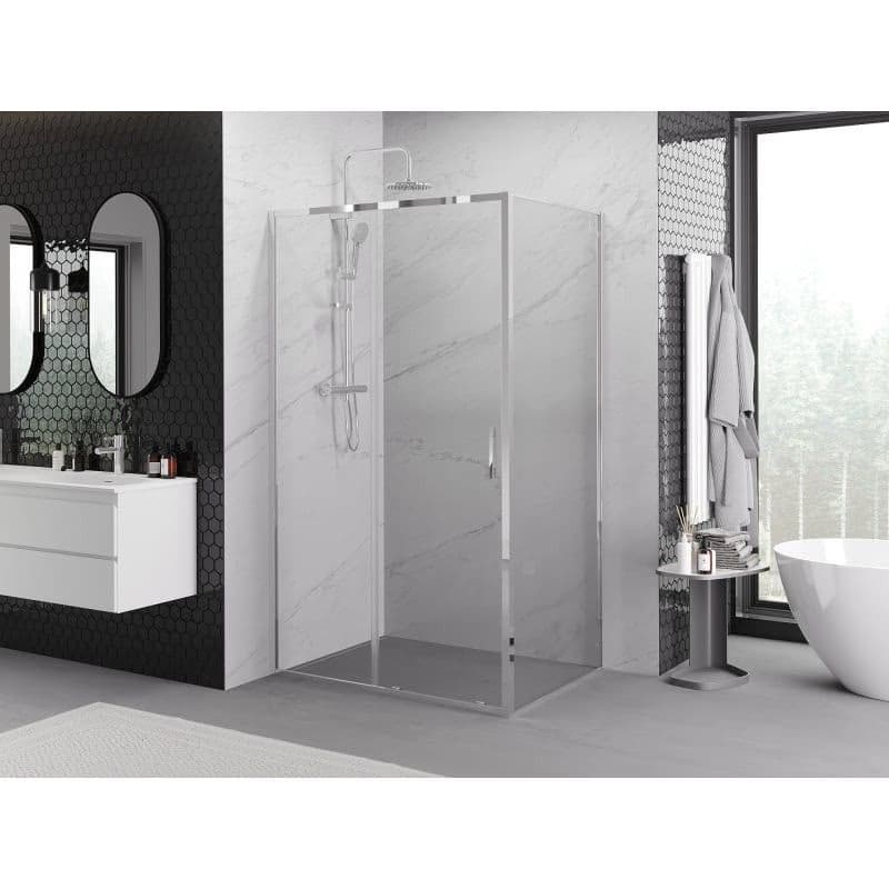 MEXEN/S - Exo sprchovací kút, posuvné dvere 90 x 85, transparent, chróm 8151-090-085-01-00 2