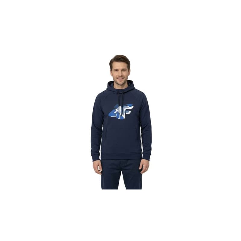 Pánska mikina s kapucňou 4F SWEATSHIRT M2241-31S-NAVY