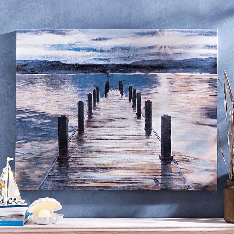 Maľba Lávka pri jazere, 100 x 80 cm 1