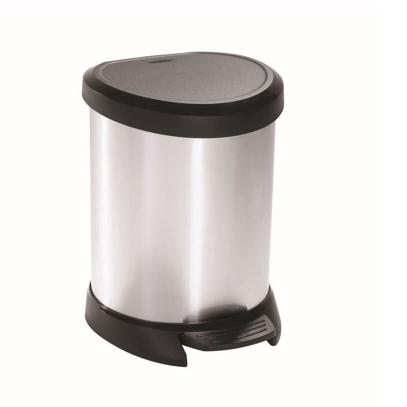 CURVER Odpadkový kôš DECO BIN 5l | strieborná 1