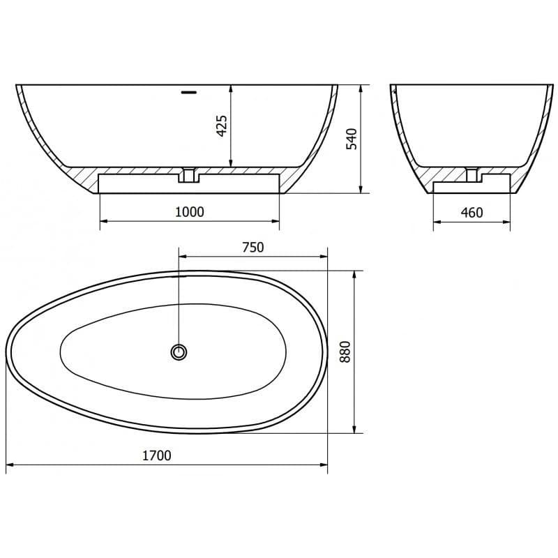 Mexen Imola, 170 x 88 cm 57281708561 6