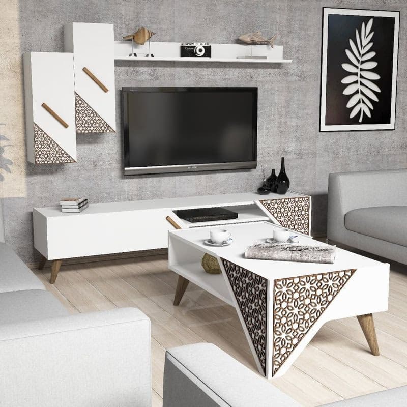 Living Room Furniture Set Beril - White 4