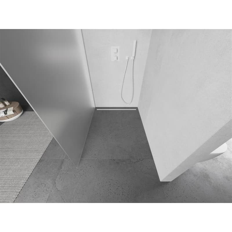 MEXEN/S - Kioto L Sprchová zástena WALK-IN 70 x 200, dekor, biela 800-070-103-20-30 3