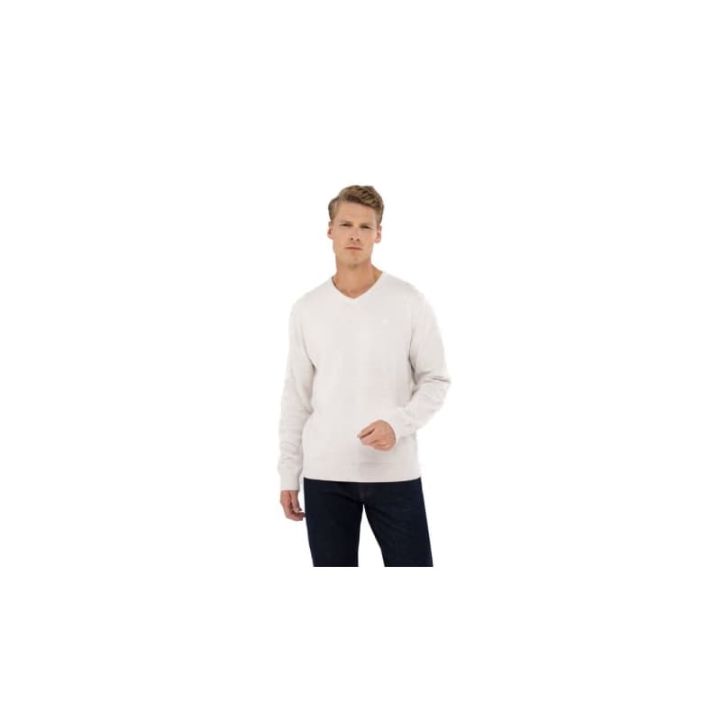 Pánsky sveter VOLCANO S-STIG-101M-CREAM MEL 1