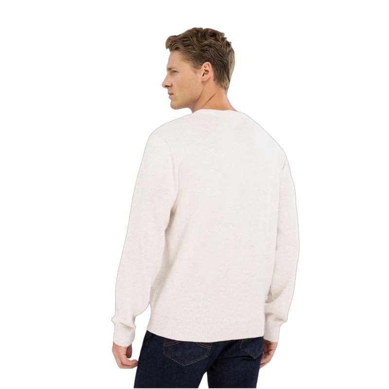 Pánsky sveter VOLCANO S-STIG-101M-CREAM MEL 3