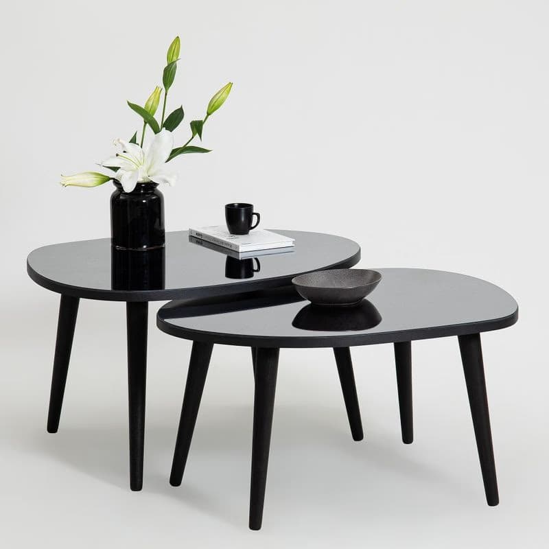 Sada odkladacích stolíkov (2 kusy) Gusto Set- Black, Fume 5