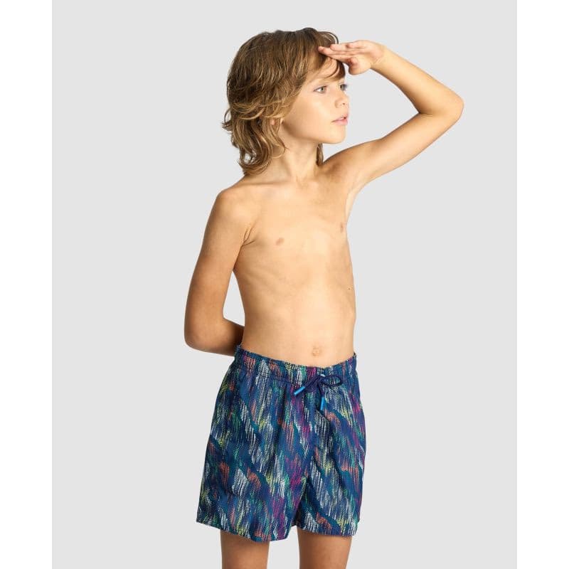 Juniorské plavky ARENA BOYS BEACH BOXER ALLOVER 2