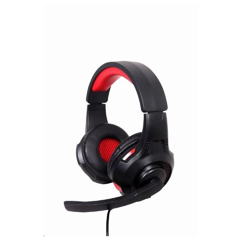 GEMBIRD slúchadlá s mikrofónom GHS-U-5.1-01, gaming, 5.1 surround, čierno-červená, USB 2