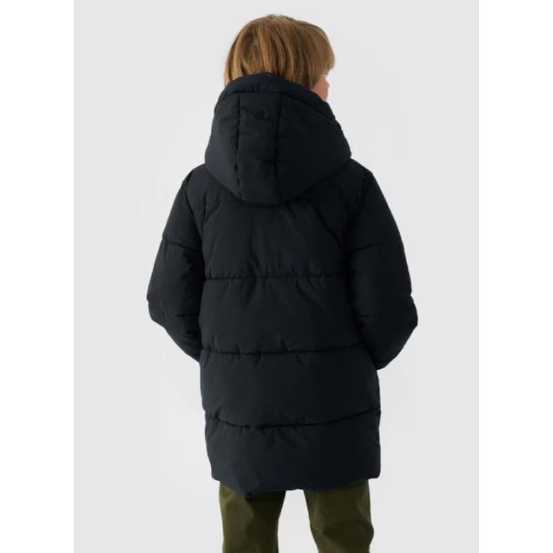 Chlapčenská bunda 4F JUNIOR DOWN JACKET-JWAW24TDJAM464-20S-DEEP BLACK 4
