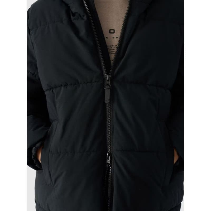 Chlapčenská bunda 4F JUNIOR DOWN JACKET-JWAW24TDJAM464-20S-DEEP BLACK 6