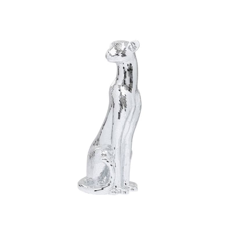 Mosaik Welcome Panther Left XL dekorácia strieborná 150 cm 1