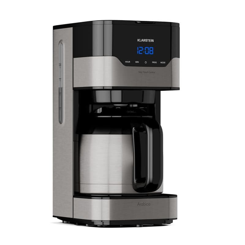 Klarstein Arabica 1.2, kávovar, 1,2 l, EasyTouch Control, strieborný/čierny