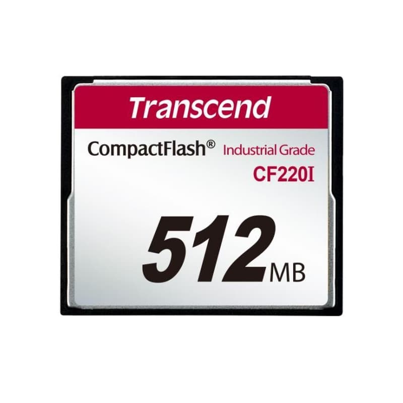 Transcend 512MB INDUSTRIAL TEMP CF220 CF CF (SLC) Fixed disk and UDMA5 1