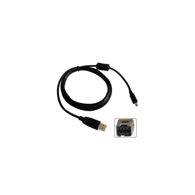 Logo USB kábel (2.0), USB A samec - 8-pin samec, 26726, 1.8m, černý, MINOLTA, DOPRODEJ