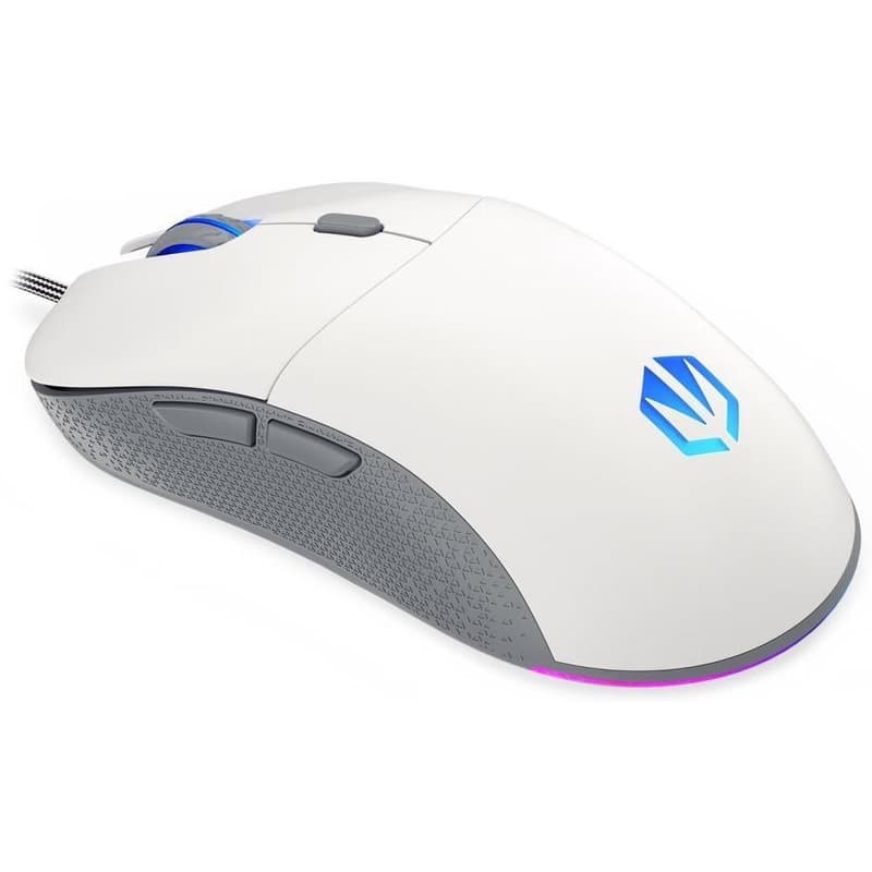 ENDORFY Herná myš GEM Plus Onyx White, USB, ARGB, biela