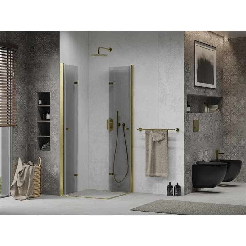MEXEN/S - Lima Duo sprchovací kút 80 x 80, transparent, zlato 856-080-080-50-00-02 3