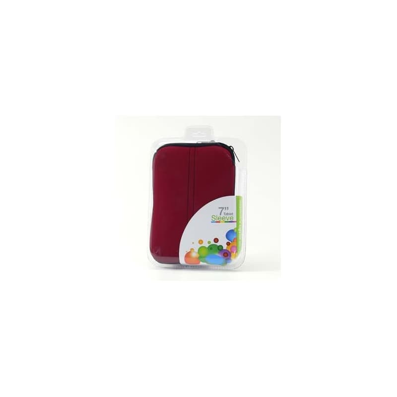 Obal na tablet 7", červený z neoprénu 3