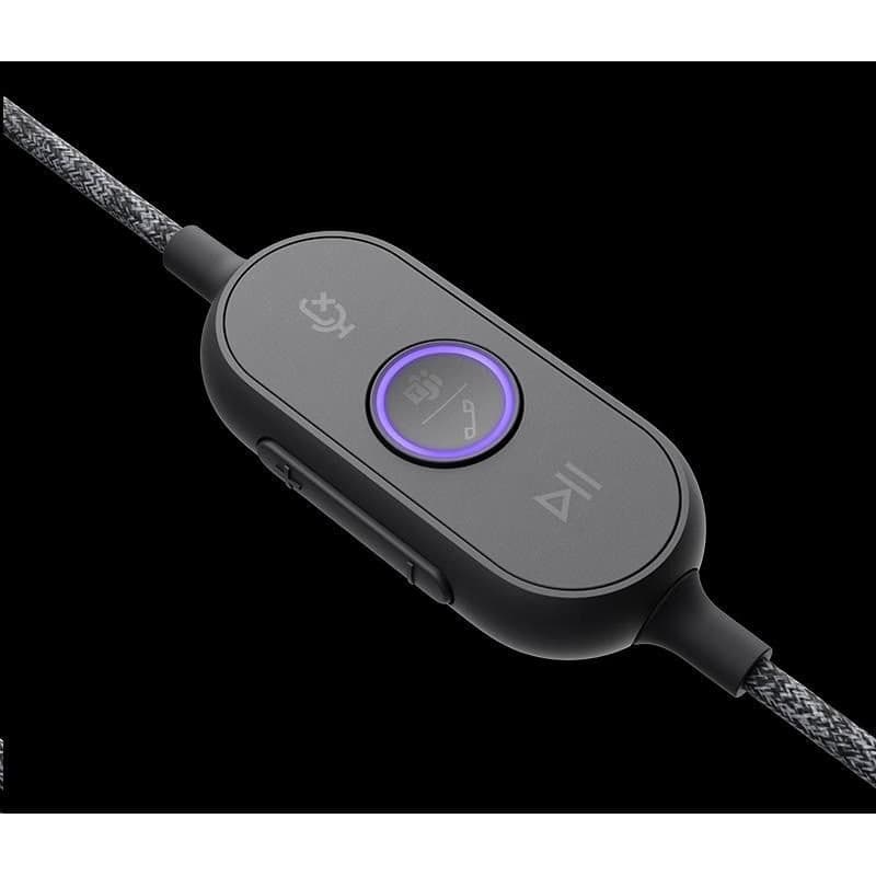 Logitech slúchadlá s mikrofónom Zone Wired Teams Headset Graphite - EMEA 4