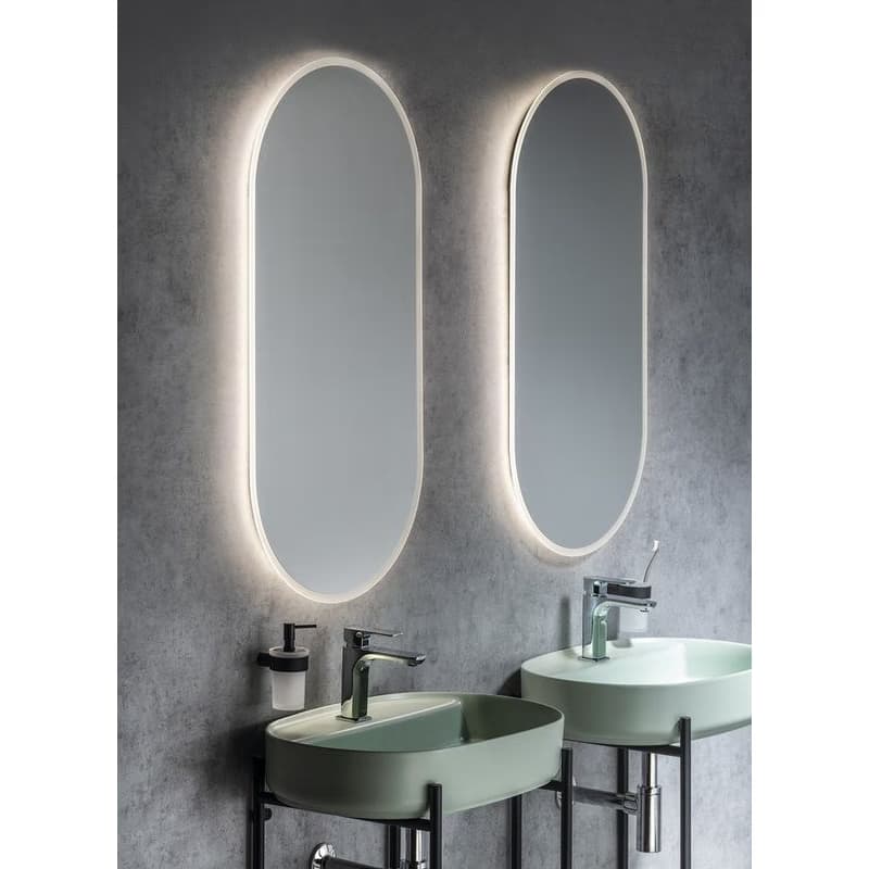SAPHO - MINOX oválne zrkadlo s LED osvetlením 50x100cm MX250 6