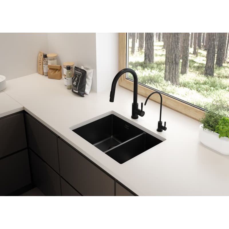 DEANTE DEANTE - Eridan čierna - Granitový drez, 1.5 - bowl ZQE_N503 2