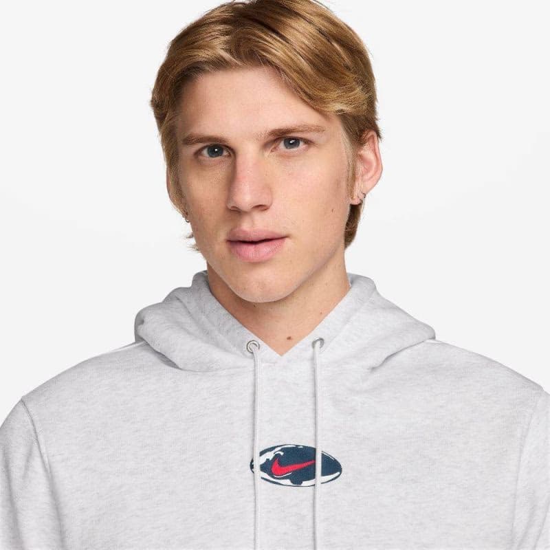 Pánska mikina s kapucňou NIKE U NSW HDY CLUB PO BB OC 2 BIRCH HEATHER 3