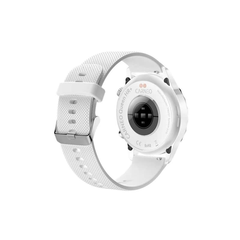 CARNEO Queen HR+/44mm/Silver/Šport Band/White 4
