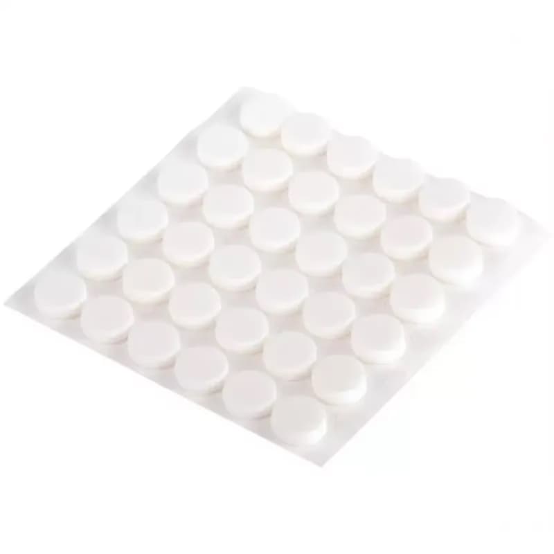 Nárazníky samolepiace biele 10 mm 36 ks