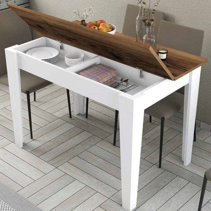 Kuchynský stôl Kiev 511 - Walnut, White 4