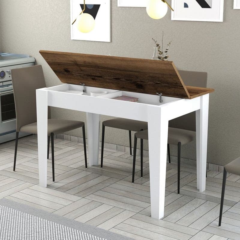 Kuchynský stôl Kiev 511 - Walnut, White 5