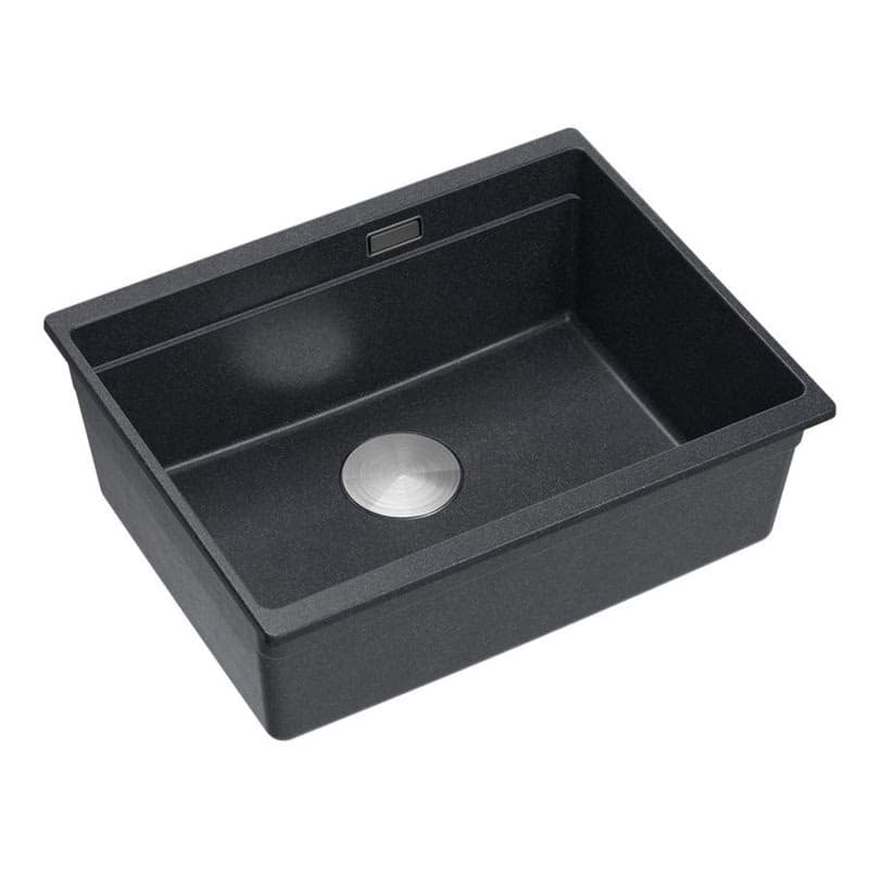 Quadron Quadron - Granitový drez Logan 100 Black Metallic Oceľ HQJ6045U8_BS_U 5