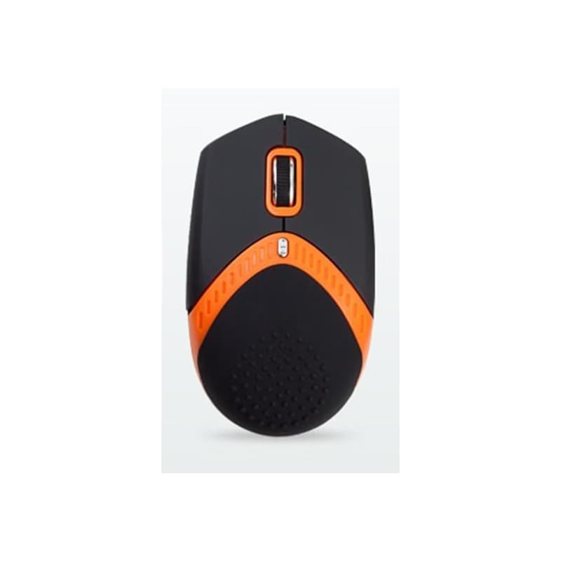 AMEI AM-M101O/Ergonomická/Optická/1 600 DPI/Drôtová USB/Čierna-oranžová 1