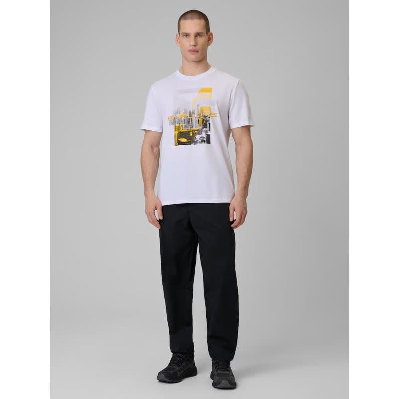 Pánske tričko s krátkym rukávom 4F TSHIRT M2660-10S-WHITE 5