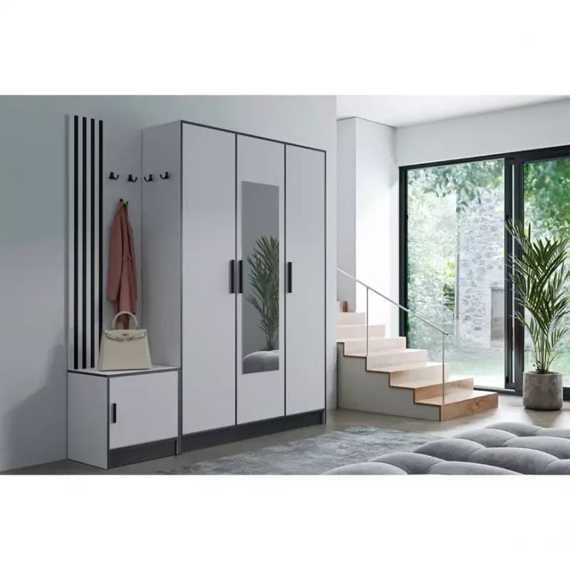 Predsieňový nábytok Roj PP53 + SDS53 + SZ3D biely 1