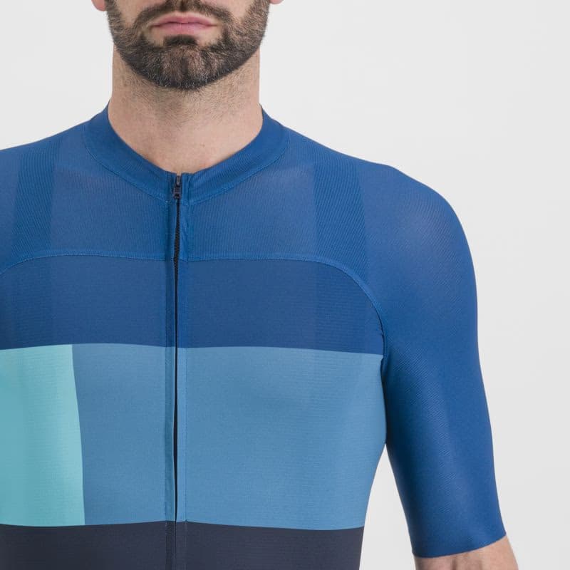 Pánsky cyklistický dres s krátkym rukávom SPORTFUL Snap jersey, galaxy blue dark berry blue 4