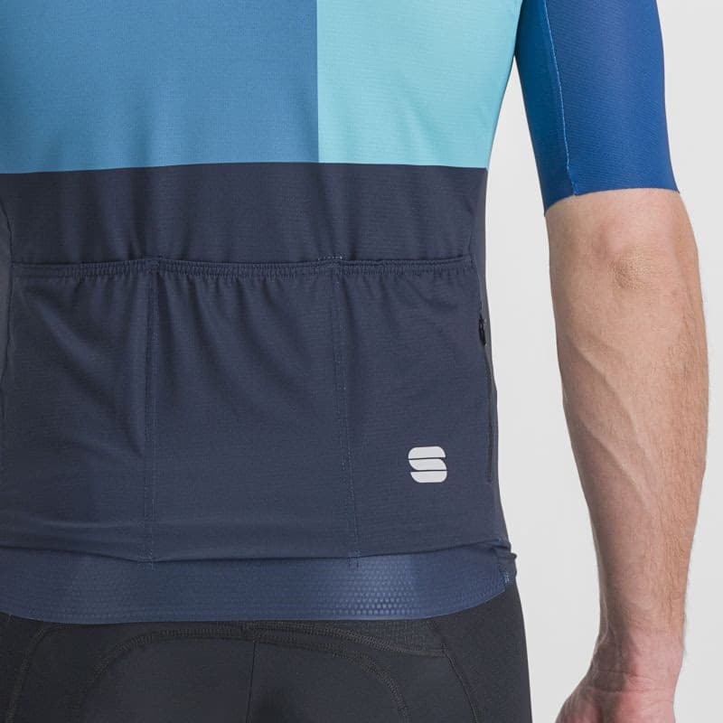 Pánsky cyklistický dres s krátkym rukávom SPORTFUL Snap jersey, galaxy blue dark berry blue 5