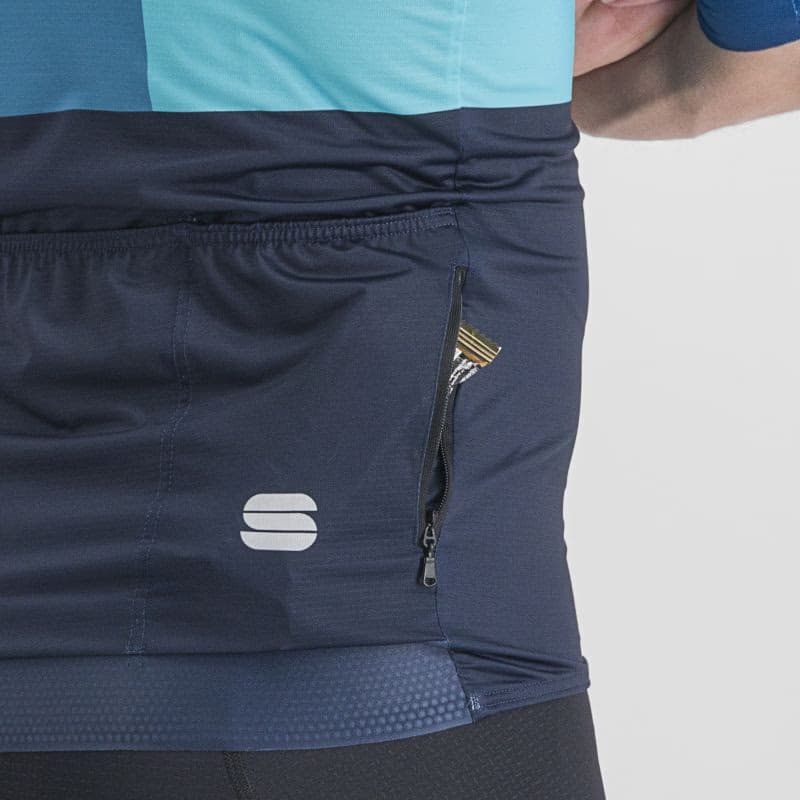 Pánsky cyklistický dres s krátkym rukávom SPORTFUL Snap jersey, galaxy blue dark berry blue 6