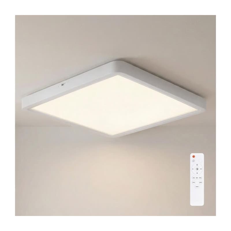 Brilagi - LED stmievateľné stropné svietidlo ESTELA SQUARE LED/36W/230V 31x31 cm biela + diaľkové ovládanie WO800-OEM52-WHT-REM 1