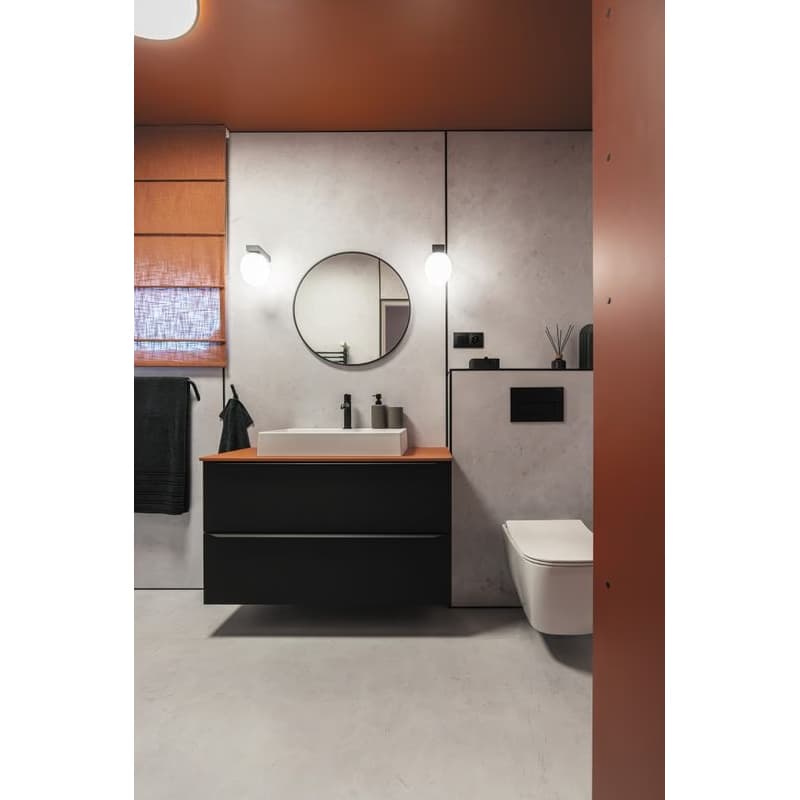 DEANTE - Okrúhle zrkadlo nero, závesné, v ráme - okrúhle ADR_N831 4