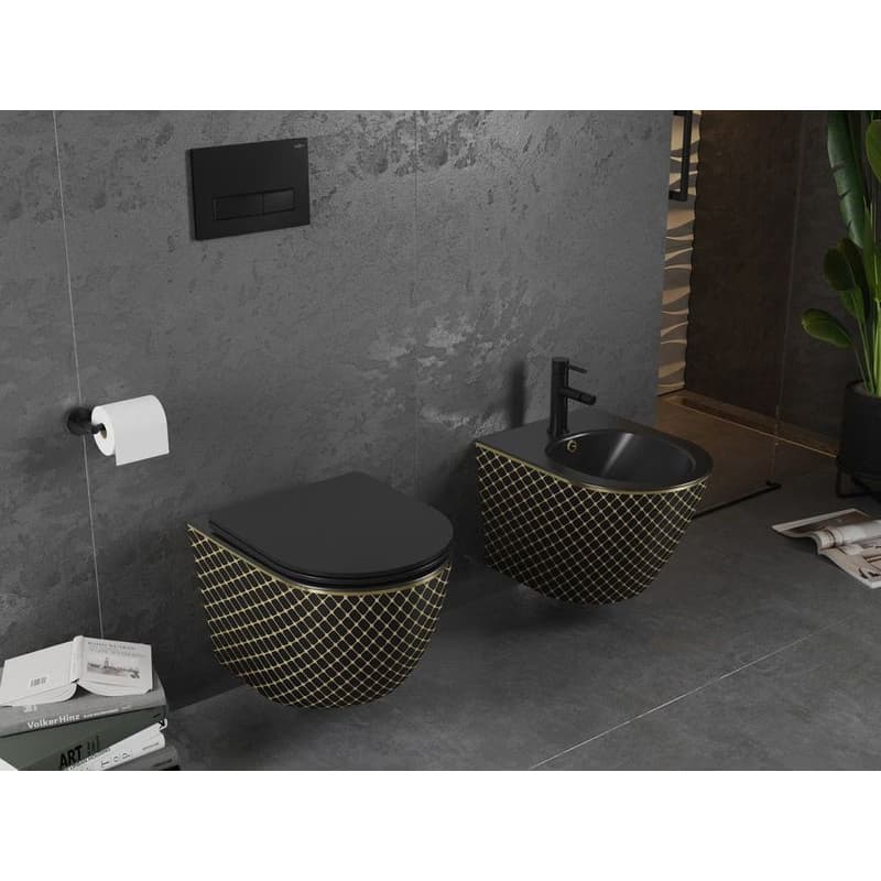 MEXEN - Lena bidet, čierna/zlatá vzor 35224879 2