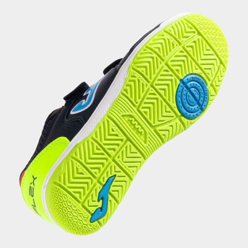 Chlapčenské futbalové kopačky halové JOMA Top Flex 2533 K IC navy blue green 5