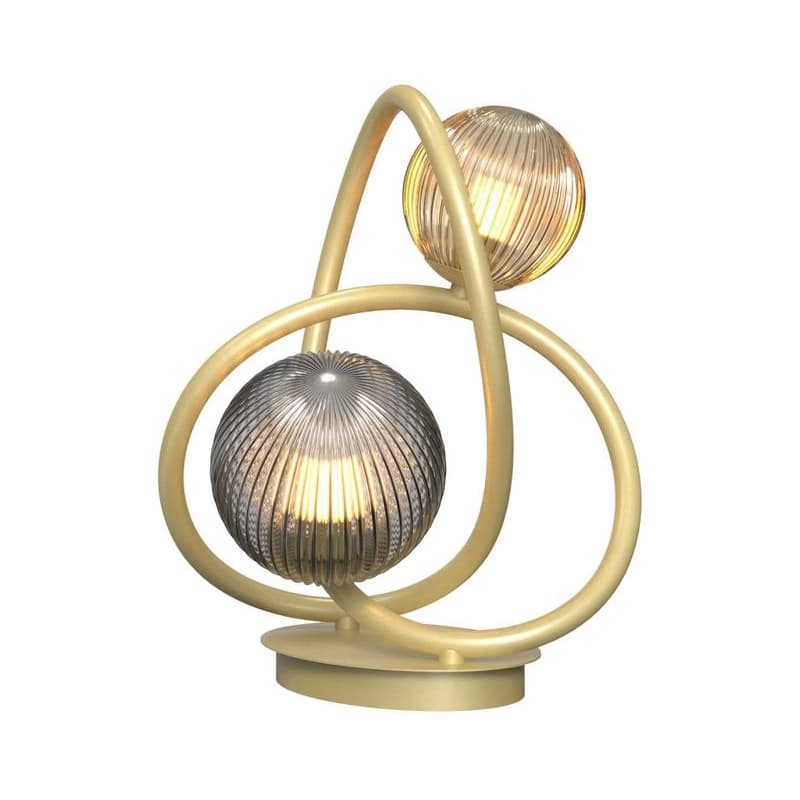 Wofi 8015-204 - LED Stolná lampa METZ 2xG9/3,5W/230V zlatá/šedá 8015-204 1