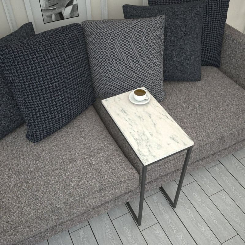 Príručný stolík / Odkladací stolík Callen - White Marble 6