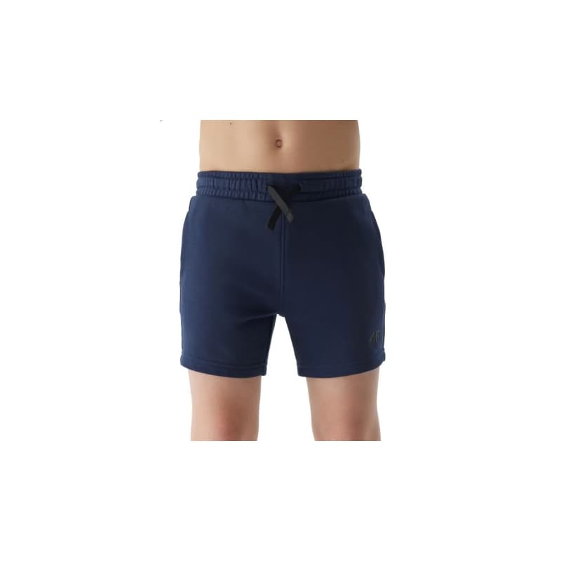 Chlapčenské teplákové kraťasy 4F JUNIOR SHORTS CAS-JWSS24TSHOM272-31S-NAVY