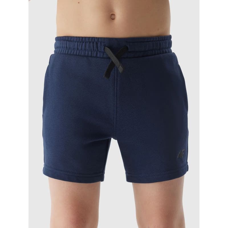 Chlapčenské teplákové kraťasy 4F JUNIOR SHORTS CAS-JWSS24TSHOM272-31S-NAVY 2