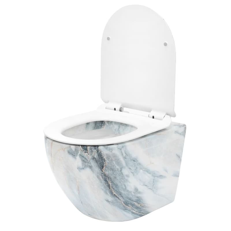 REA - Závesná WC misa vrátane sedátka Granit Shiny REA-C8002 2