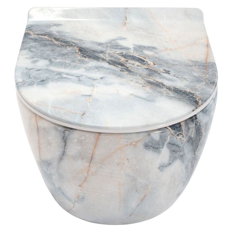 REA - Závesná WC misa vrátane sedátka Granit Shiny REA-C8002 5