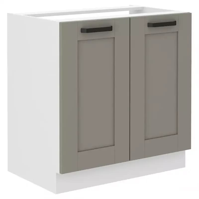 Kuchynská skrinka Luna claygrey/biela 80ZL 2F BB 1